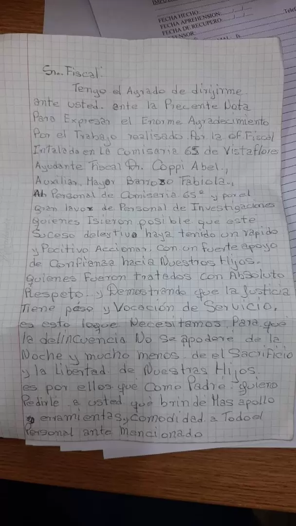 Carta policiales