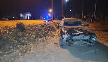 Accidente en Rivadavia. Polica herido
