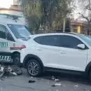 San Rafael: fuerte choque entre una camioneta y una moto