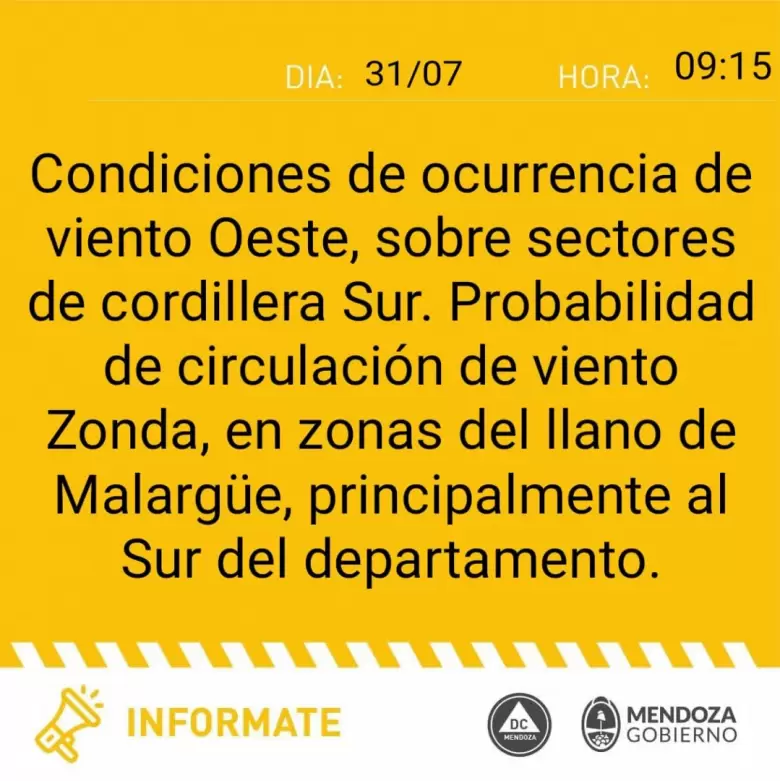 alerta zonda
