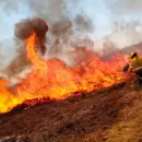 Dos provincias contin�an con focos activos de incendios forestales