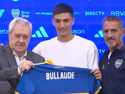 La presentacin de Ezequiel Bullaude en Boca Juniors