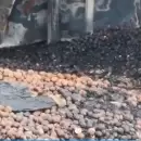 Prdidas millonarias tras el incendio de un galpn de nueces en Tupungato