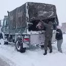 Intensas nevadas en Alta Montaa: Gendarmera asisti a vecinos y a personal del Ejrcito Argentino