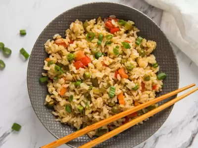 arroz integral con verduras