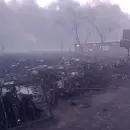 (video) Se incendió la playa San Agustín y tuvieron que evacuar vecinos de barrios aledaños