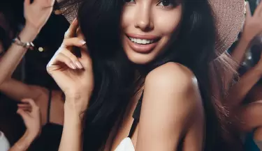 mujer fiesta