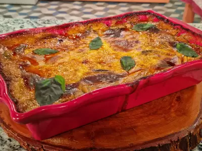 lasagna berenjena y zucchini