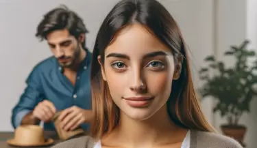 mujer molesta