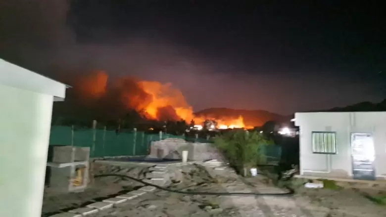 incendio en el pedemonte