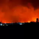 Dramtica evacuacin en Lujn de Cuyo por el avance de las llamas