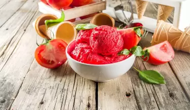 helado de tomate