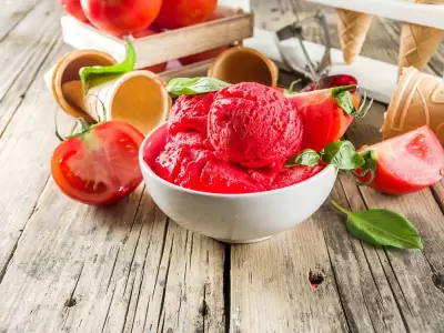 helado de tomate
