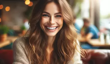 mujer sonrisa