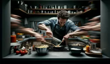 cocinando apurado