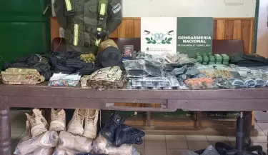 contrabando ropa militar gendarmeria