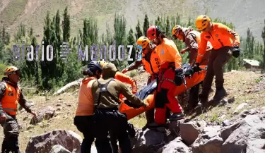 Rescate de los cuerpos de los tres andinistas muertos en el cerro Marmolejo