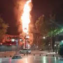 Alarma por un incendio en el microcentro de Mendoza