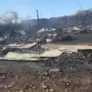 Se registr� un importante incendio en Las Heras y una familia perdi� todo