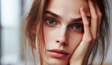 mujer estresada