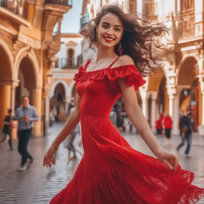 outfit rojo moda ia