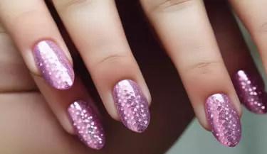 u�as glitter belleza