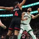 Boston Celtics venci por estrecho margen a Toronto Raptors