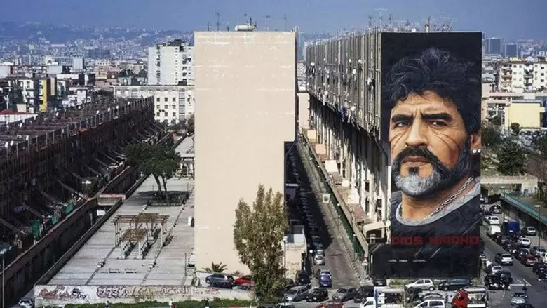 maradona mural