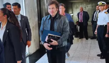 Javier Milei en Frankfurt