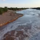 Lavalle celebra el retorno del agua al río Mendoza que se aproxima a Lagunas del Rosario