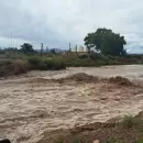 (Videos) Feroz tormenta en Uspallata hizo crecer el caudal de arroyos y cauces que estaban secos