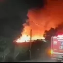 La explosin de una garrafa en El Algarrobal desat un feroz incendio