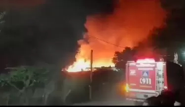 Incendio en Algarrobal