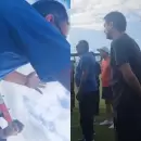 (Video) Hinchas del Deportivo Maip apretaron a los jugadores antes de su prximo encuentro