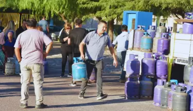 Garrafa solidaria en Lavalle