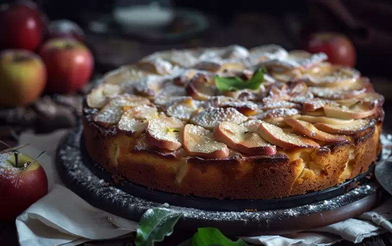 pastel-de-manzana