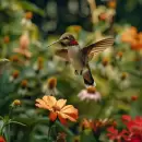 Este es el significado de qué aparezca un colibrí en tu jardín