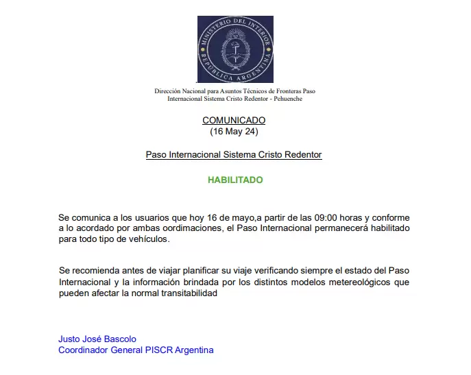 Paso a Chile