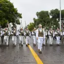 San Martn tuvo su desfile patrio a pesar del fro y la llovizna