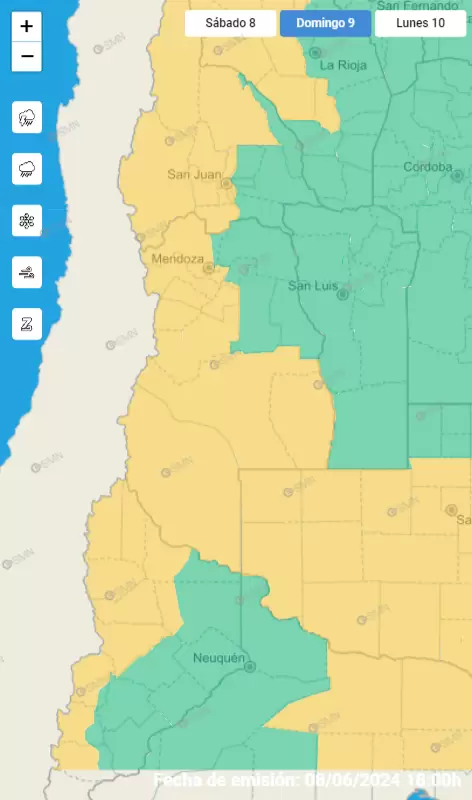 mapa alertas