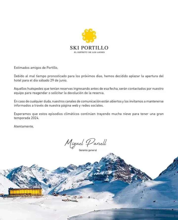 Hotel el portillo de Chile