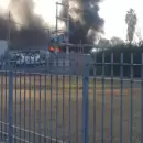 (Video) Importante incendio en un dep�sito de autos en Maip� alert� a los vecinos