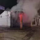 Feroz incendio consumi� parte de una vivienda en Las Heras