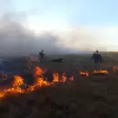 Son intensos los operativos para combatir el fuego en San Rafael