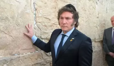javier milei muro de los lamentos