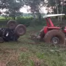 Una mujer de 51 a�os fue atropellada por un tractor en Jun�n y qued� internada en terapia intensiva