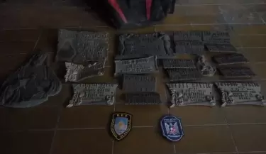 placas de bronce