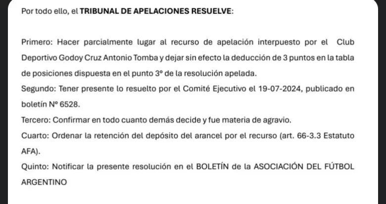 tribunal de apelaciones (godoy cruz)
