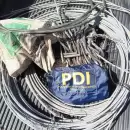 Comercio ilegal de metales no ferrosos: 77 kilos de cables secuestrados