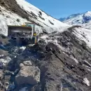 Toneladas de nieve y barro comenzaron a despejarse en la ruta al paso del Planch�n